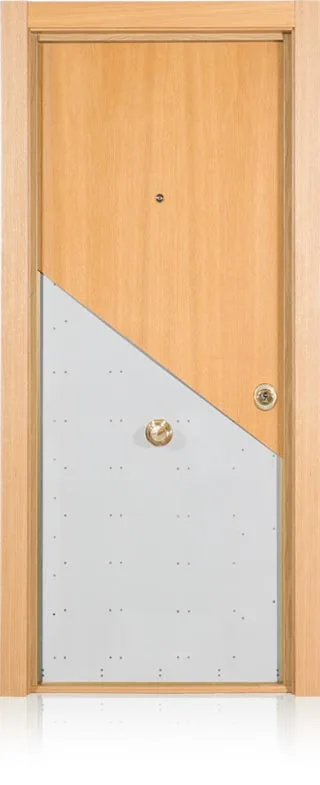 Puerta acorazada CABMA Clase 3 instalada en Rubí, Barcelona - Vista exterior